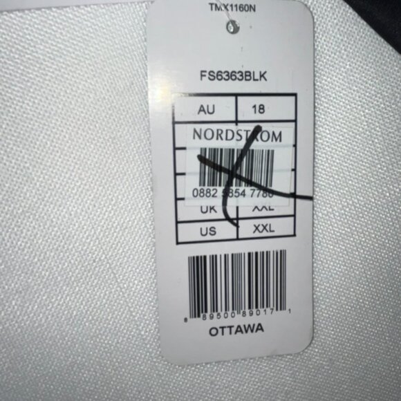 NWT fantasie Ottawa Deep Gathered Bikini Brief in Black Size XXL - Picture 9 of 9